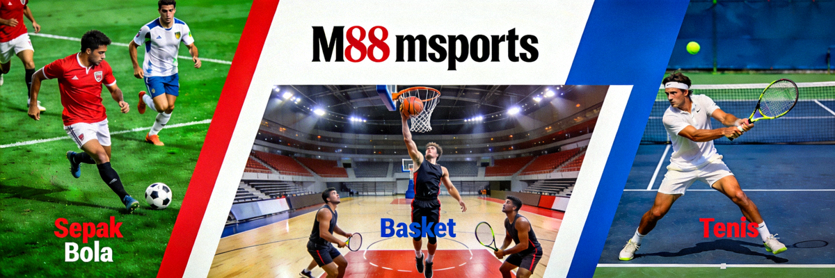 Beragam pilihan olahraga mulai dari sepak bola, basket, hingga tenis di M88 msports