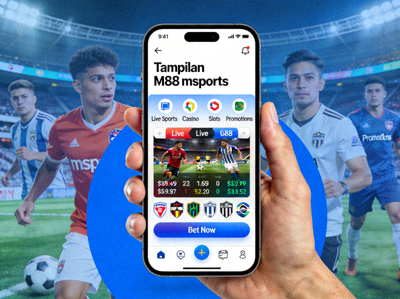 Tampilan M88 msports yang dioptimalkan untuk perangkat mobile atau smartphone